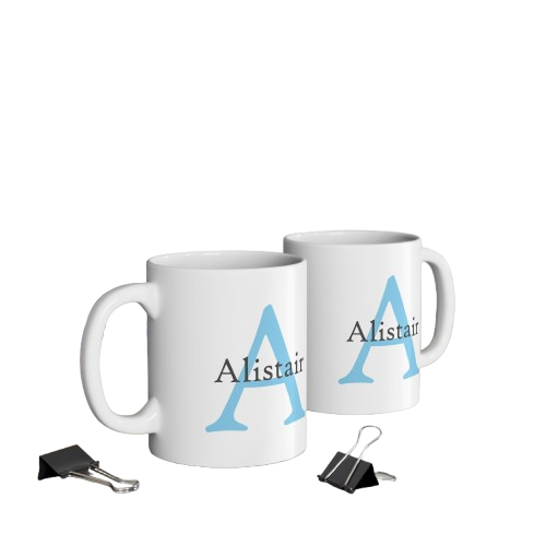 Personalised Mug for Him - Initial & Name